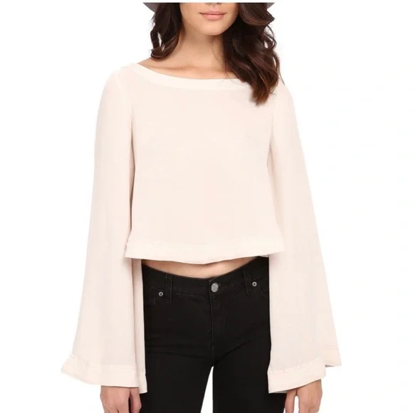FREE PEOPLE Stars aligned bell sleeve top - Picture 1 of 5